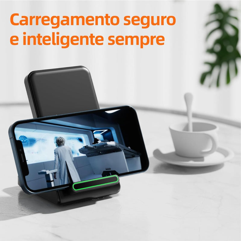 Carregador de Celular Sem Fio Inteligente Basike Indução 15W