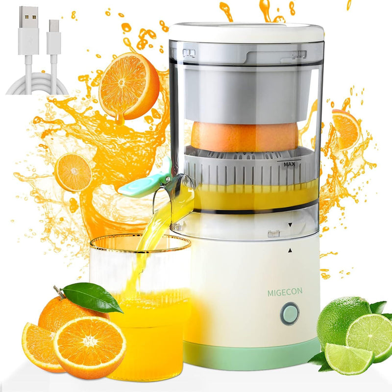 Espremedor de Laranjas e Limões Citrus Juice Elétrico a Bateria USB 360°